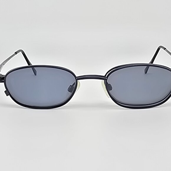 Aspex 50 Navy Cool Clip Magnetic Clip-On Polarized Sunglasses Eyeglasses Frame - Picture 2 of 16